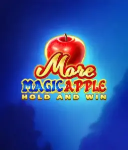 Discover the spellbinding allure of the More Magic Apple slot game by 3 Oaks Gaming, showcasing a glistening red apple against a deep blue background. This graphic portrays the enchanting theme with a touch of mystery. Ideal for fans of fantasy, the vibrant visuals and appealing artwork ensure it captures attention. 